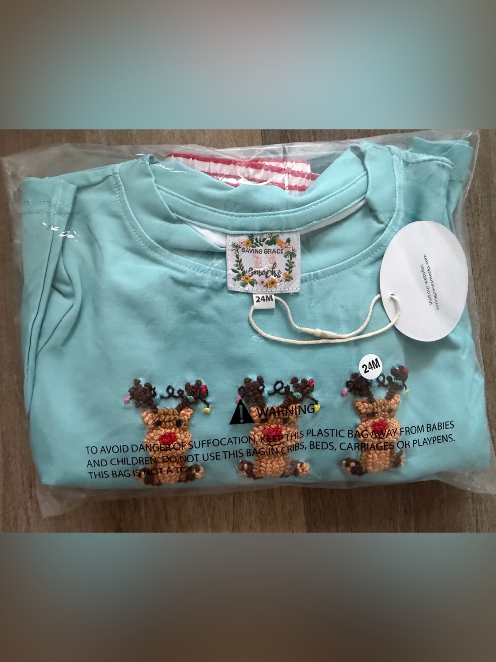 Christmas French knot reindeer set